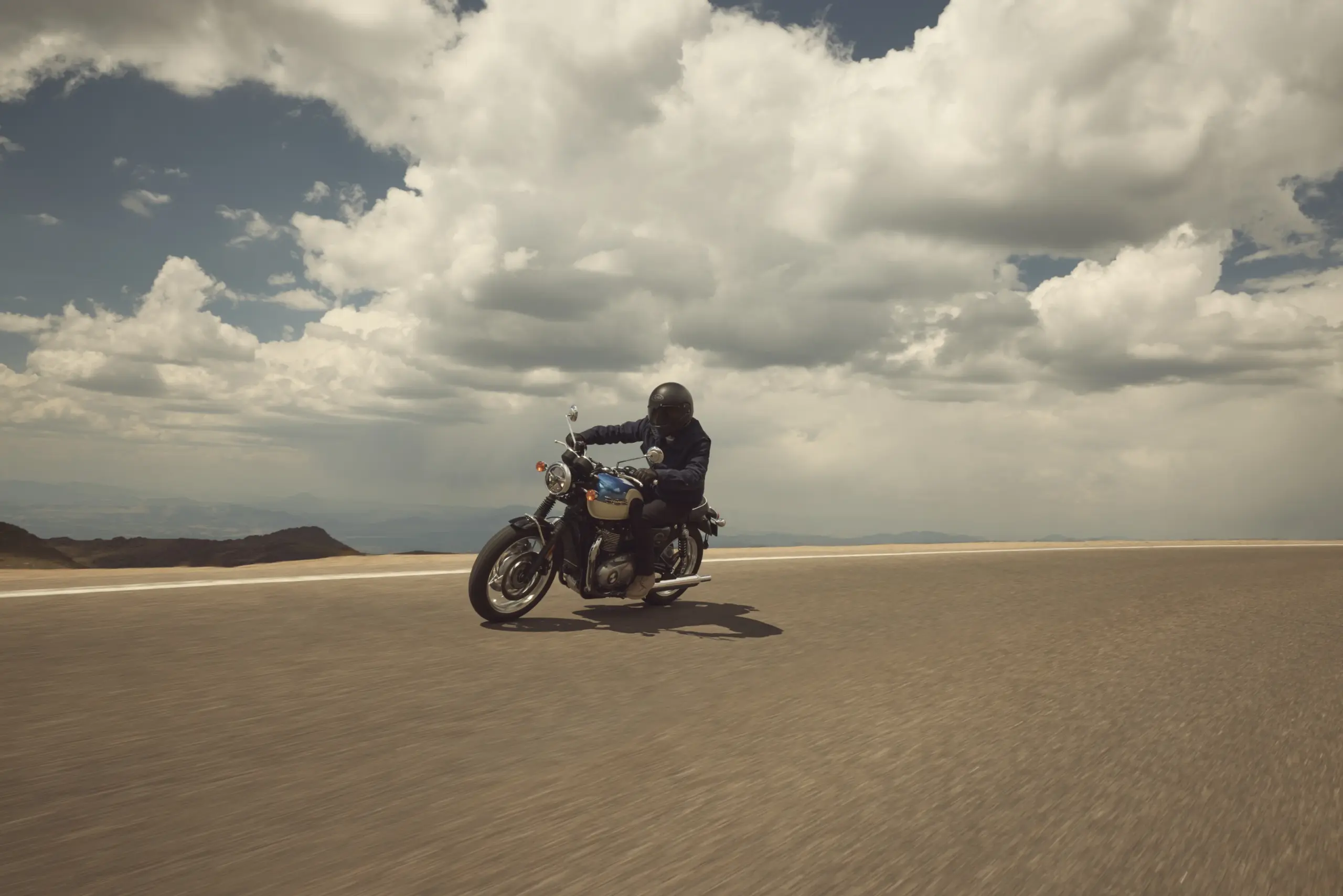 2027 Triumph Bonneville T120 motorcycle exterior view with a focus on its timeless roadster design.